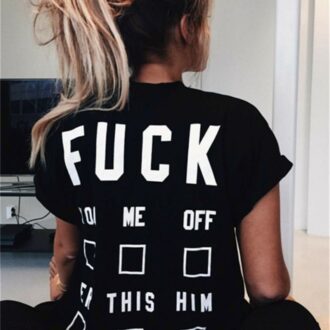 Дамска Тениска F*CK*back - black
