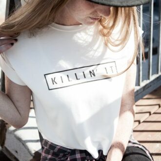 Дамска тениска  KILLIN IT *White*