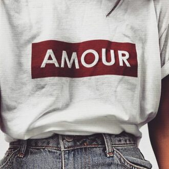 Дамска тениска Amour*white