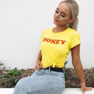 Дамска тениска Honey *Yellow