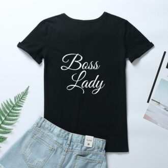 Дамска тениска Boss lady*BLACK