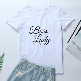 Дамска тениска Boss lady white