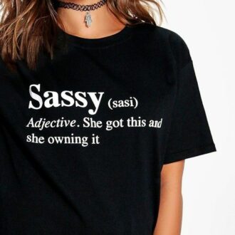 Дамска тениска Sassy*BLACK
