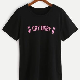 Дамска тениска Cry baby