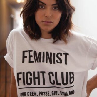 Дамска тениска Feminist fight club