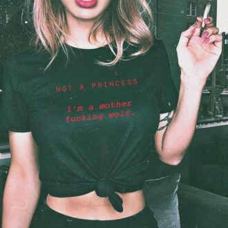 Дамска тениска Not a princess