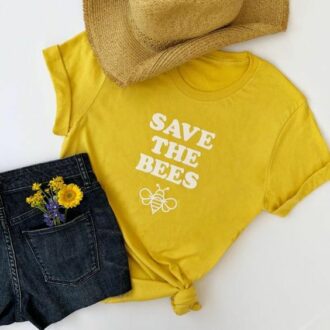 Дамска Тениска Save the Bees*yellow