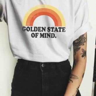 Дамска Тениска Golden state of mind*white DTG