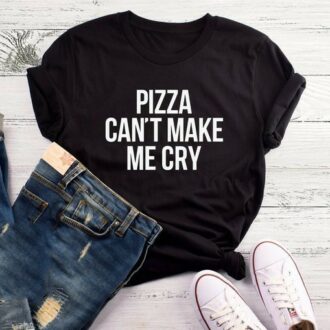 Дамска Тениска Pizza can't make me cry