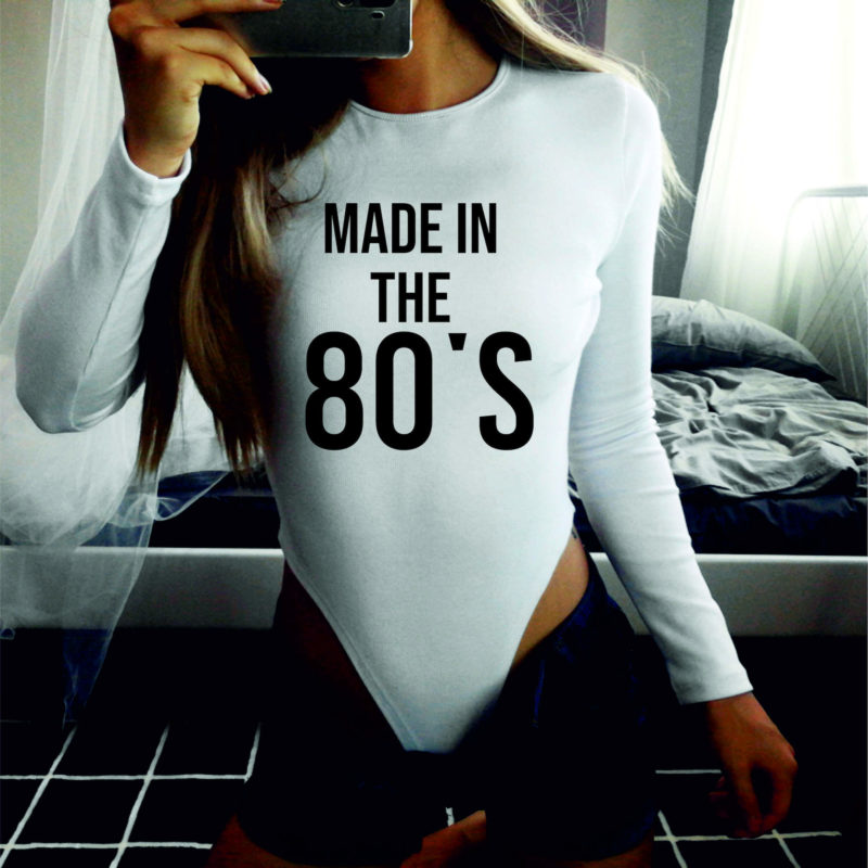 Дамско Боди Made in the 80's white