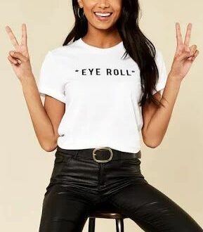 Дамска Тениска Eye roll