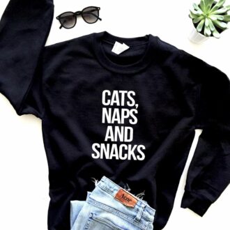 Дамска Блуза Cats,naps and snacks