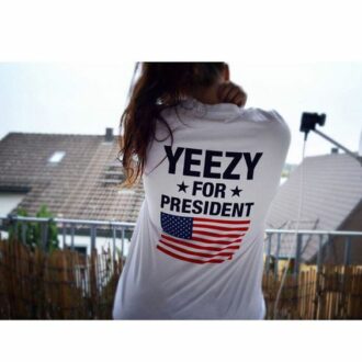 Дамска Тениска Yeezy for president*back DTG