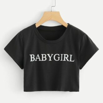 Кроп Топ Baby Girl*black