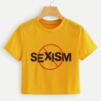 Кроп Топ Sexism*yellow