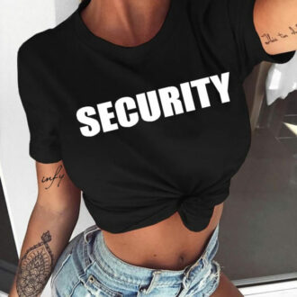 Дамска Тениска Security Black
