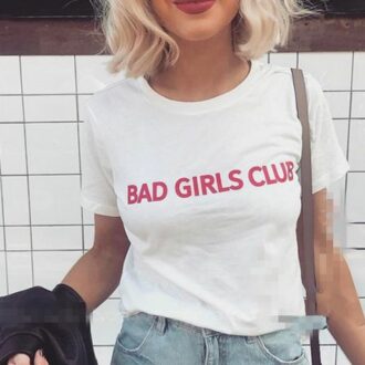 Дамска Тениска Bad girls club*white new
