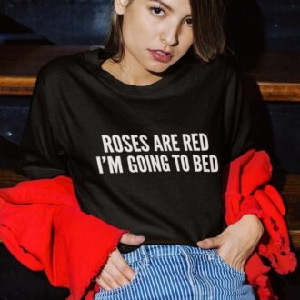 Дамска Тениска Roses are red New