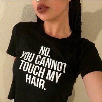 Кроп Топ Cannot Touch My Hair