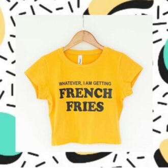 Кроп Топ French Fries*yellow