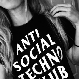 Дамска Тениска Anti social techno club