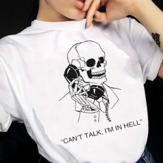 Дамска Тениска Can't Talk Im In Hell DTG