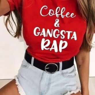 Дамска Тениска Gangsta rap*red