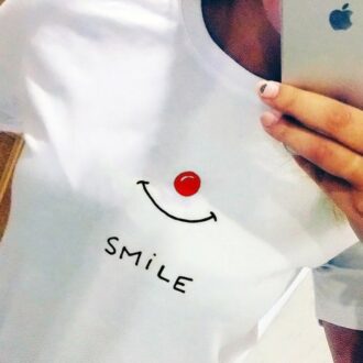 Дамска Тениска Smile*red nose