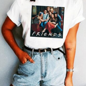 Дамска тениска Vintage friends DTG