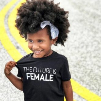 Детска Тениска The future is female*black
