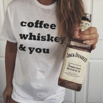 Дамска Тениска Coffee whiskey&you