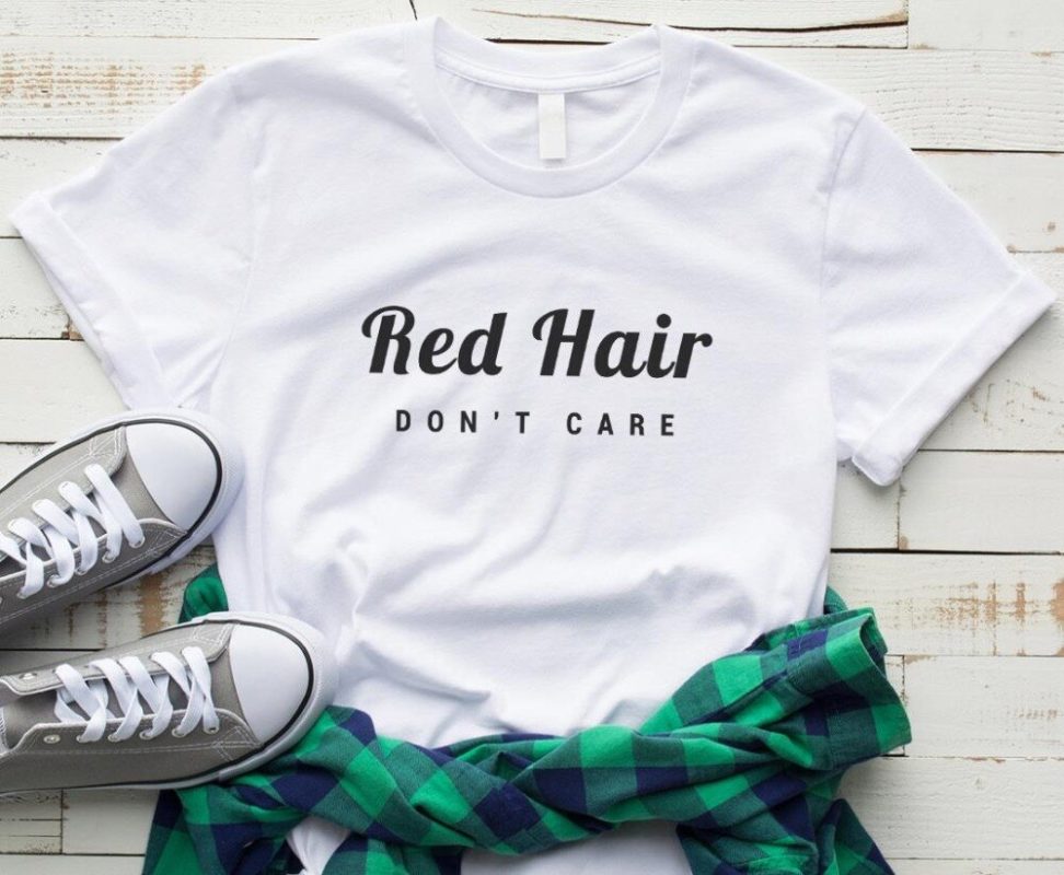 Дамска Тениска Red Hair*white