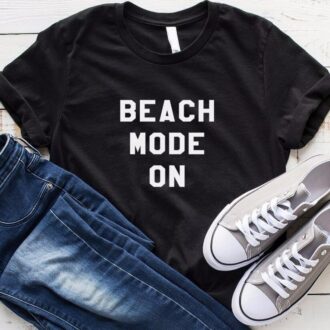 Дамска Тениска Beach mode on*black