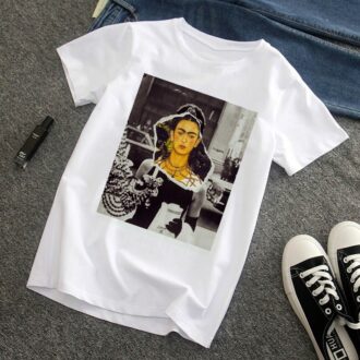 Дамска Тениска Frida black&white DTG