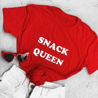 Дамска Тениска Snack Queen*red