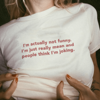 Дамска Тениска I'm actually not funny