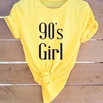 Дамска Тениска 90's girl*yellow