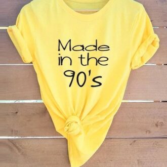 Дамска Тениска Made in the 90's*yellow