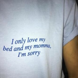 Дамска Тениска I Only Love My Bed