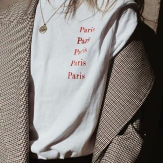 Дамска Тениска Paris *little left side