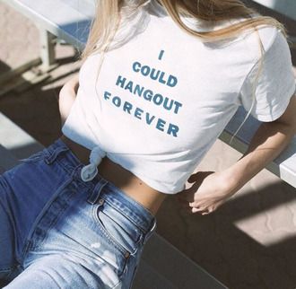 Дамска Тениска I Could Hangout Forever