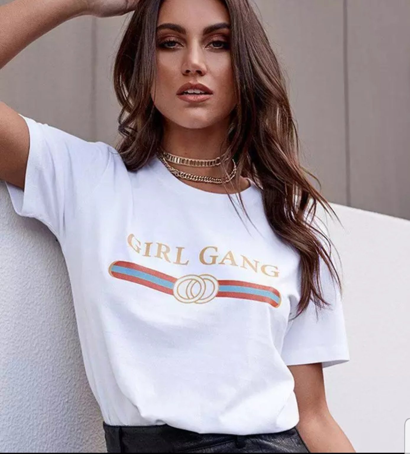 Дамска Тениска Girl Gang*Gucci DTG