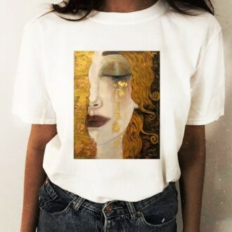 Дамска тениска Freya's tear Gustav Klimt