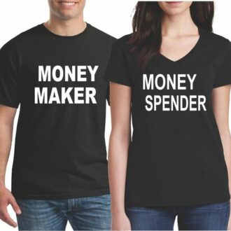 Тениски за двойки Money Maker & Money Spender