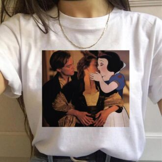 Дамска Тениска Rose and Snow White Kissing DTG