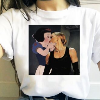 Дамска Тениска Madonna & Snow White Kissing DTG