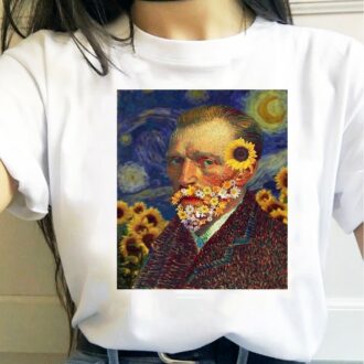 Дамска Тениска Van Gogh Flowers DTG