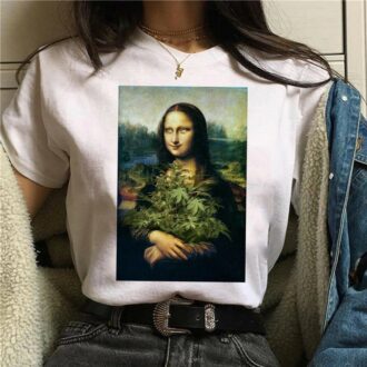 Дамска Тениска Mona Lisa Weed DTG
