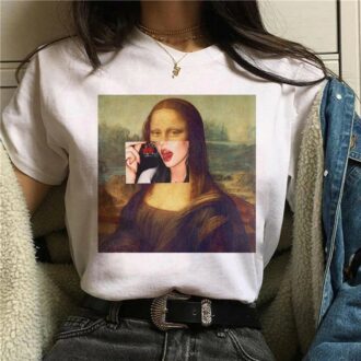 Дамска Тениска Mona Lisa Cherry DTG