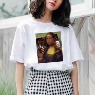 Дамска Тениска Mona Lisa*Pulp Fiction DTG
